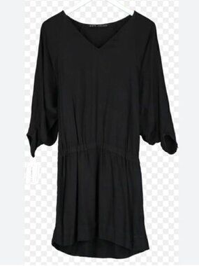 Zara batwing black Dress 